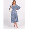 imageANRABESS Womens Long Lantern Sleeve Floral Midi Dresses 2026 Spring V Neck Casual Flowy Aline Tiered Boho Vacation DressFloral Blue