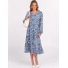 imageANRABESS Womens Long Lantern Sleeve Floral Midi Dresses 2026 Spring V Neck Casual Flowy Aline Tiered Boho Vacation DressFloral Blue