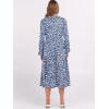 imageANRABESS Womens Long Lantern Sleeve Floral Midi Dresses 2026 Spring V Neck Casual Flowy Aline Tiered Boho Vacation DressFloral Blue