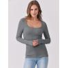 imageANRABESS Womens Long Sleeve Shirts Scoop Neck Ribbed Knit Slim Fitted Tops Casual Basic Tee 2025 Fall Fashion Outfits ClothesDark Grey
