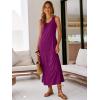 imageANRABESS Womens Maxi Dresses 2026 Summer Casual Scoop Neck Sleeveless Long Tank Dress Beach Sundress Travel Vacation ClothesFuchsia