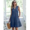 imageANRABESS Womens Mini Dresses Sleeveless V Neck Tiered Swing Going Out Beach Vacation Sundress 2026 Summer Casual OutfitsBlue