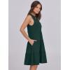 imageANRABESS Womens Mini Dresses Sleeveless V Neck Tiered Swing Going Out Beach Vacation Sundress 2026 Summer Casual OutfitsDeep Green