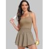 imageANRABESS Womens Mini Tennis Dresses Skort Summer Sleeveless One Piece Workout Romper Dress with Shorts Athletic 2026 OutfitKhaki