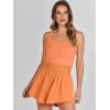 imageANRABESS Womens Mini Tennis Dresses Skort Summer Sleeveless One Piece Workout Romper Dress with Shorts Athletic 2026 OutfitOrange
