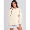 imageANRABESS Womens Oversized Sweatshirts Crewneck Long Sleeve Tunic Pullover Shirts Side Zipper Hoodies 2026 Spring ClothesApricot