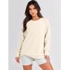 imageANRABESS Womens Oversized Sweatshirts Crewneck Long Sleeve Tunic Pullover Shirts Side Zipper Hoodies 2026 Spring ClothesApricot