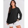 imageANRABESS Womens Oversized Sweatshirts Crewneck Long Sleeve Tunic Pullover Shirts Side Zipper Hoodies 2026 Spring ClothesBlack