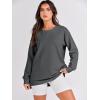 imageANRABESS Womens Oversized Sweatshirts Crewneck Long Sleeve Tunic Pullover Shirts Side Zipper Hoodies 2026 Spring ClothesDark Grey