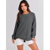imageANRABESS Womens Oversized Sweatshirts Crewneck Long Sleeve Tunic Pullover Shirts Side Zipper Hoodies 2026 Spring ClothesDark Grey