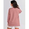 imageANRABESS Womens Oversized Sweatshirts Crewneck Long Sleeve Tunic Pullover Shirts Side Zipper Hoodies 2026 Spring ClothesDark Pink