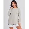 imageANRABESS Womens Oversized Sweatshirts Crewneck Long Sleeve Tunic Pullover Shirts Side Zipper Hoodies 2026 Spring ClothesGrey Apricot