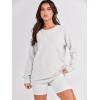 imageANRABESS Womens Oversized Sweatshirts Crewneck Long Sleeve Tunic Pullover Shirts Side Zipper Hoodies 2026 Spring ClothesLight Gray