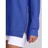 imageANRABESS Womens Oversized Sweatshirts Crewneck Long Sleeve Tunic Pullover Shirts Side Zipper Hoodies 2026 Spring ClothesRoyal Blue