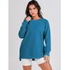 imageANRABESS Womens Oversized Sweatshirts Crewneck Long Sleeve Tunic Pullover Shirts Side Zipper Hoodies 2026 Spring ClothesSteel Blue