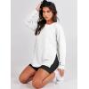 imageANRABESS Womens Oversized Sweatshirts Crewneck Long Sleeve Tunic Pullover Shirts Side Zipper Hoodies 2026 Spring ClothesWhite