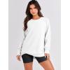 imageANRABESS Womens Oversized Sweatshirts Crewneck Long Sleeve Tunic Pullover Shirts Side Zipper Hoodies 2026 Spring ClothesWhite