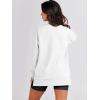 imageANRABESS Womens Oversized Sweatshirts Crewneck Long Sleeve Tunic Pullover Shirts Side Zipper Hoodies 2026 Spring ClothesWhite