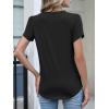 imageANRABESS Womens Petal Short Sleeve Henley Shirts Summer 2026 V Neck Dressy Casual Blouses Spring Business Work Tunic TopsBlack