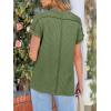 imageANRABESS Womens Short Sleeve Crewneck Shirts Ribbed Knit High Low Hem T Shirt 2026 Summer Spring Casual Tops Trendy ClothesArmy Green
