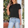 imageANRABESS Womens Short Sleeve Crewneck Shirts Ribbed Knit High Low Hem T Shirt 2026 Summer Spring Casual Tops Trendy ClothesBlack