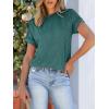 imageANRABESS Womens Short Sleeve Crewneck Shirts Ribbed Knit High Low Hem T Shirt 2026 Summer Spring Casual Tops Trendy ClothesDeep Green