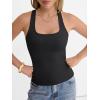 imageANRABESS Womens Square Neck Tank Top Sleeveless Double Lined Racerback Workout Athletic Summer Basic Tops 2026 Trendy ShirtsBlack