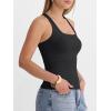 imageANRABESS Womens Square Neck Tank Top Sleeveless Double Lined Racerback Workout Athletic Summer Basic Tops 2026 Trendy ShirtsBlack