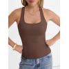 imageANRABESS Womens Square Neck Tank Top Sleeveless Double Lined Racerback Workout Athletic Summer Basic Tops 2026 Trendy ShirtsBrown