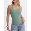 imageANRABESS Womens Square Neck Tank Top Sleeveless Double Lined Racerback Workout Athletic Summer Basic Tops 2026 Trendy ShirtsGrey Green