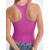 imageANRABESS Womens Square Neck Tank Top Sleeveless Double Lined Racerback Workout Athletic Summer Basic Tops 2026 Trendy ShirtsHot Pink
