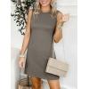 imageANRABESS Womens Summer Casual Mini Dresses 2026 Sleeveless Crewneck Split WrinkleFree Beach Travel Vacation Short SundressCoffee Grey