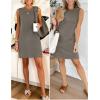 imageANRABESS Womens Summer Casual Mini Dresses 2026 Sleeveless Crewneck Split WrinkleFree Beach Travel Vacation Short SundressCoffee Grey