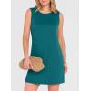 imageANRABESS Womens Summer Casual Mini Dresses 2026 Sleeveless Crewneck Split WrinkleFree Beach Travel Vacation Short SundressLake Blue