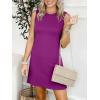 imageANRABESS Womens Summer Casual Mini Dresses 2026 Sleeveless Crewneck Split WrinkleFree Beach Travel Vacation Short SundressPurple Red