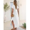 imageANRABESS Womens Summer Maxi Dress 2026 Casual Short Sleeve Loose Split WrinkleFree Beach Vacation Long Sundress with PocketsWhite