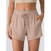imageANRABESS Womens Sweat Shorts 2026 Summer Workout Running Casual Soft High Waist Drawstring Lounge Shorts with PocketsAlmond