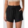 imageANRABESS Womens Sweat Shorts 2026 Summer Workout Running Casual Soft High Waist Drawstring Lounge Shorts with PocketsBlack