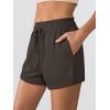 imageANRABESS Womens Sweat Shorts 2026 Summer Workout Running Casual Soft High Waist Drawstring Lounge Shorts with PocketsDark Brown