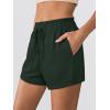 imageANRABESS Womens Sweat Shorts 2026 Summer Workout Running Casual Soft High Waist Drawstring Lounge Shorts with PocketsDeep Green