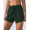 imageANRABESS Womens Sweat Shorts 2026 Summer Workout Running Casual Soft High Waist Drawstring Lounge Shorts with PocketsDeep Green