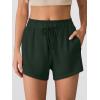imageANRABESS Womens Sweat Shorts 2026 Summer Workout Running Casual Soft High Waist Drawstring Lounge Shorts with PocketsDeep Green