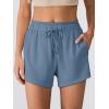 imageANRABESS Womens Sweat Shorts 2026 Summer Workout Running Casual Soft High Waist Drawstring Lounge Shorts with PocketsGrey Blue
