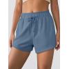 imageANRABESS Womens Sweat Shorts 2026 Summer Workout Running Casual Soft High Waist Drawstring Lounge Shorts with PocketsGrey Blue