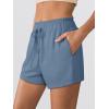 imageANRABESS Womens Sweat Shorts 2026 Summer Workout Running Casual Soft High Waist Drawstring Lounge Shorts with PocketsGrey Blue