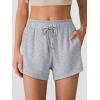 imageANRABESS Womens Sweat Shorts 2026 Summer Workout Running Casual Soft High Waist Drawstring Lounge Shorts with PocketsLight Grey