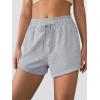 imageANRABESS Womens Sweat Shorts 2026 Summer Workout Running Casual Soft High Waist Drawstring Lounge Shorts with PocketsLight Grey