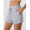 imageANRABESS Womens Sweat Shorts 2026 Summer Workout Running Casual Soft High Waist Drawstring Lounge Shorts with PocketsLight Grey