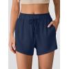 imageANRABESS Womens Sweat Shorts 2026 Summer Workout Running Casual Soft High Waist Drawstring Lounge Shorts with PocketsNavy Blue