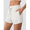imageANRABESS Womens Sweat Shorts 2026 Summer Workout Running Casual Soft High Waist Drawstring Lounge Shorts with PocketsWhite